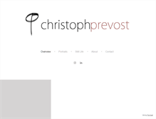 Tablet Screenshot of christophprevost.com